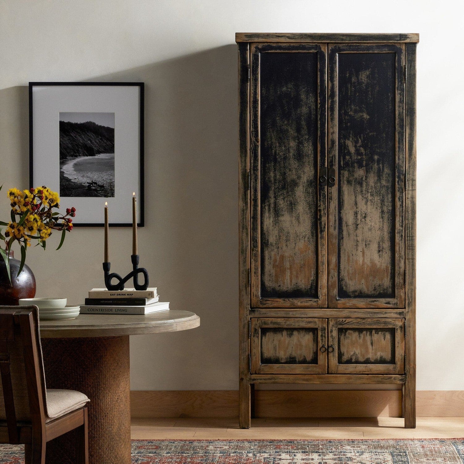 Hitchens Cabinet - Worn Black