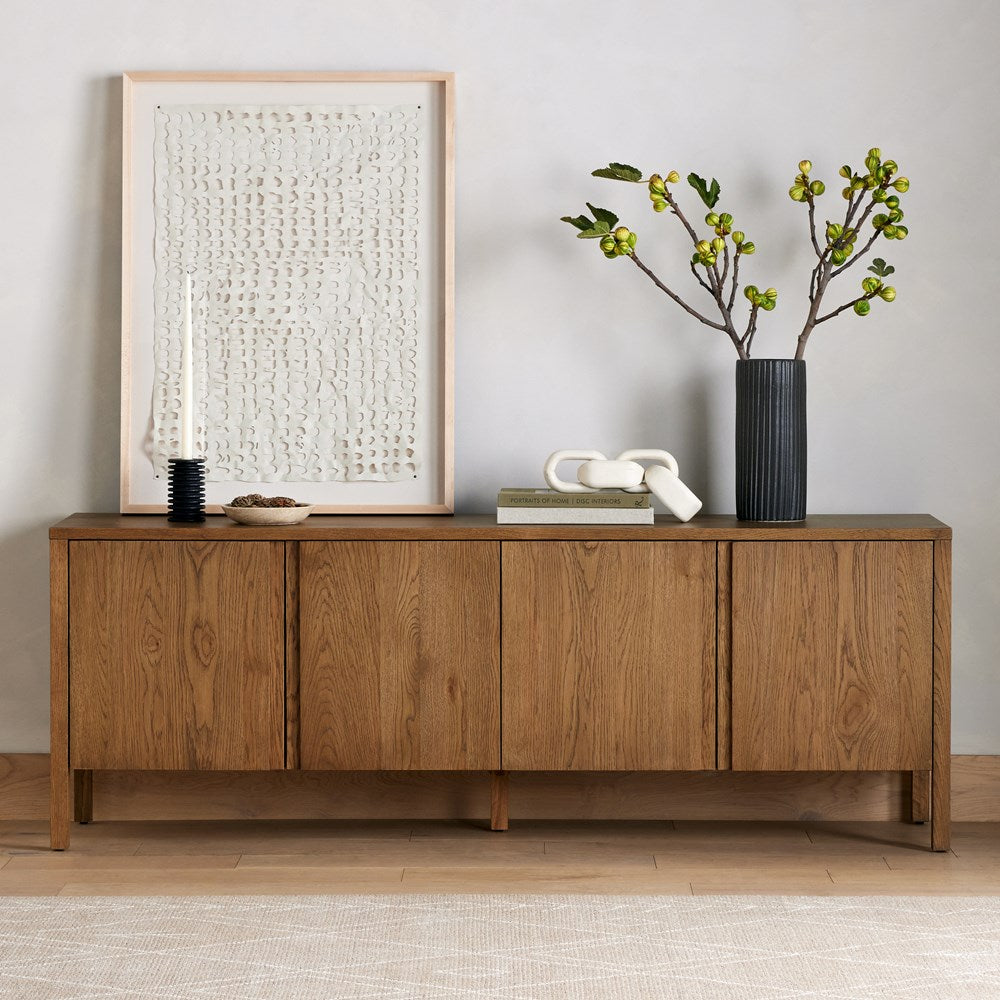 Riggs Media Console - Amber Oak-Four Hands-FH-232365-001-Media Storage / TV Stands-2-France and Son