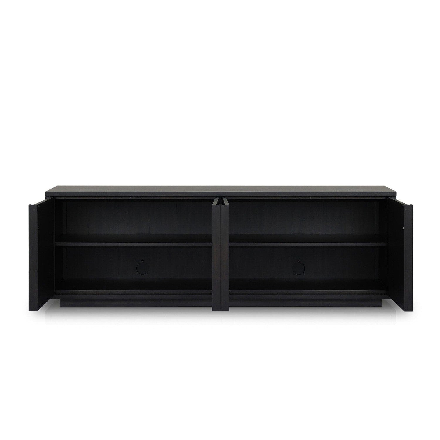 Nyland Media Console - Black Mahogany Veneer