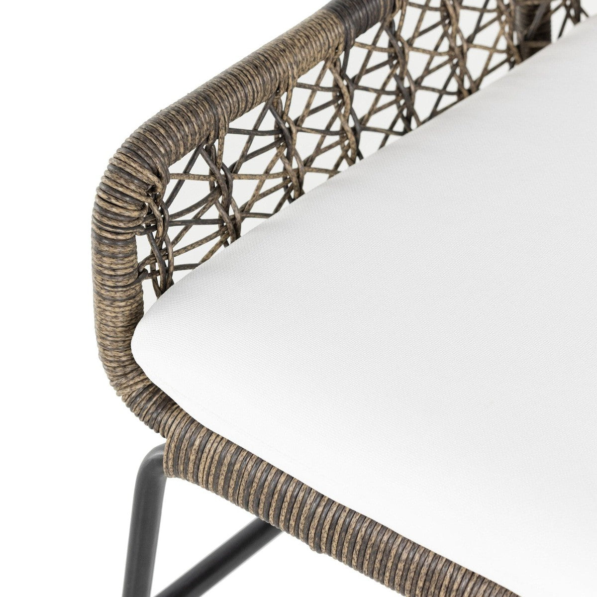 Bandera Outdoor Woven Dining Chair - Stinson White