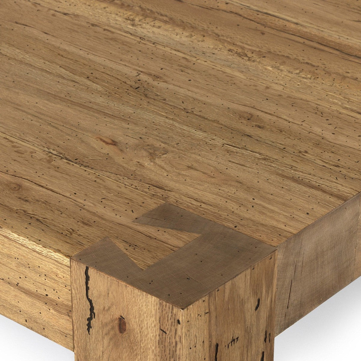 Abaso Coffee Table - Rustic Wormwood Oak