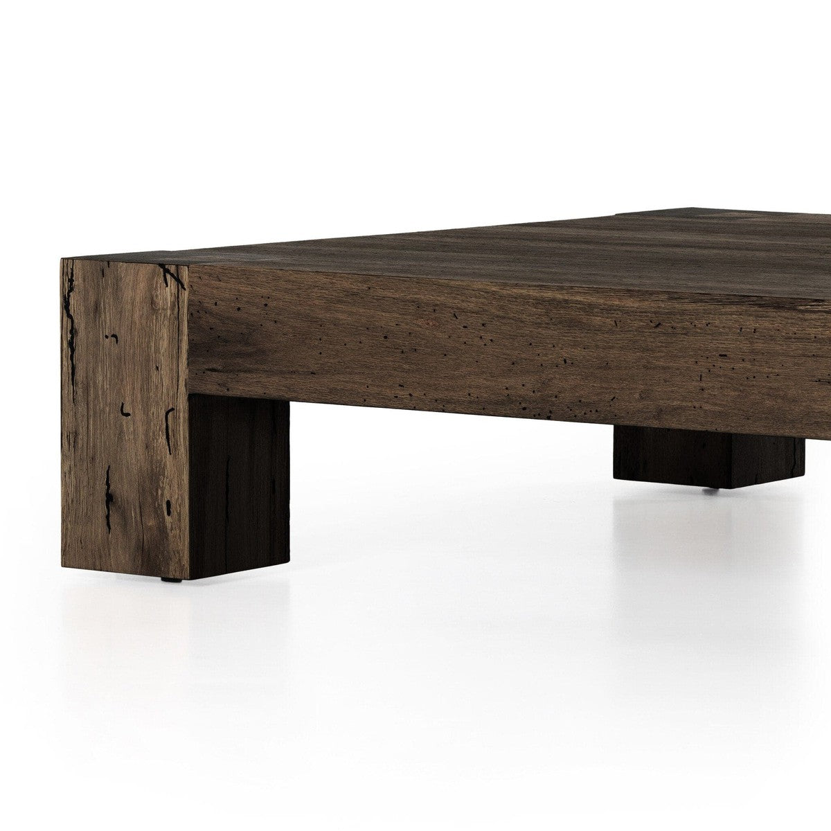 Abaso Coffee Table - Ebony Rustic Wormwood Oak