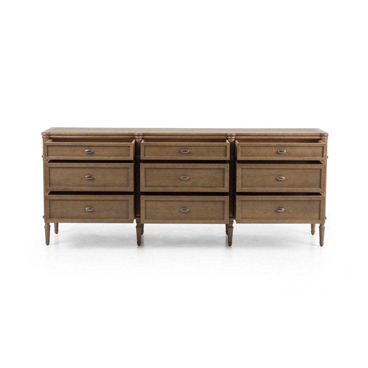 Toulouse 9 Drawer Dresser - Toasted Oak