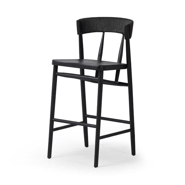 Buxton Stool-Four Hands-FH-232982-009-Stools & OttomansBar-Black Oak-9-France and Son