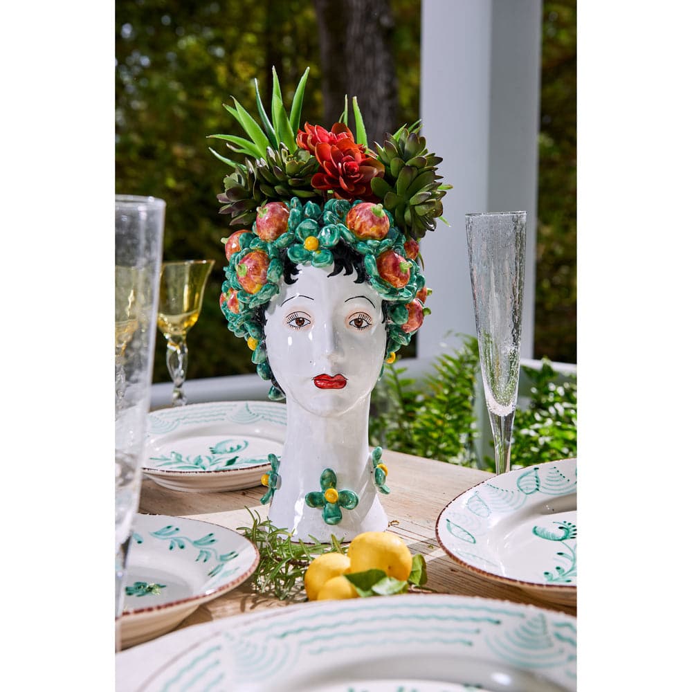 Ceramic Head Vase-ABIGAILS-ABIGAILS-233001-VasesPersimmon Decor-Large-3-France and Son