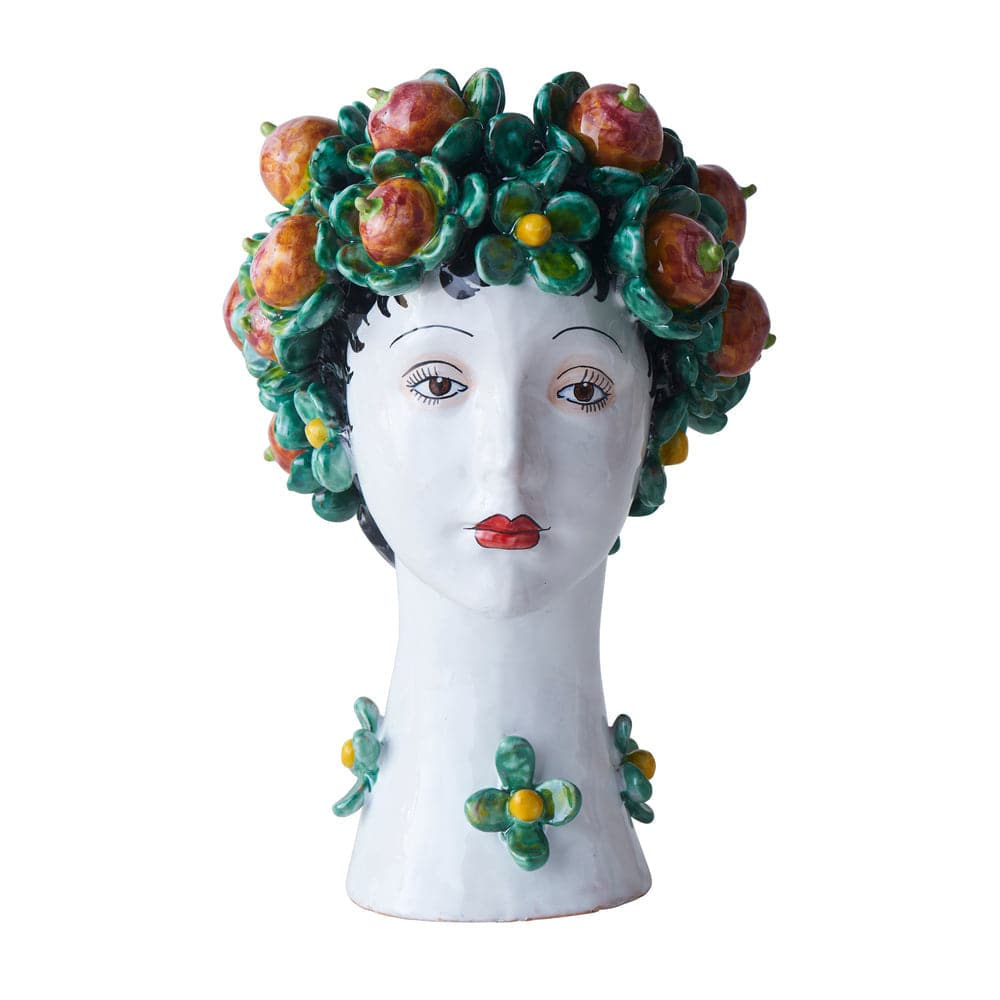 Ceramic Head Vase-ABIGAILS-ABIGAILS-233001-VasesPersimmon Decor-Large-1-France and Son