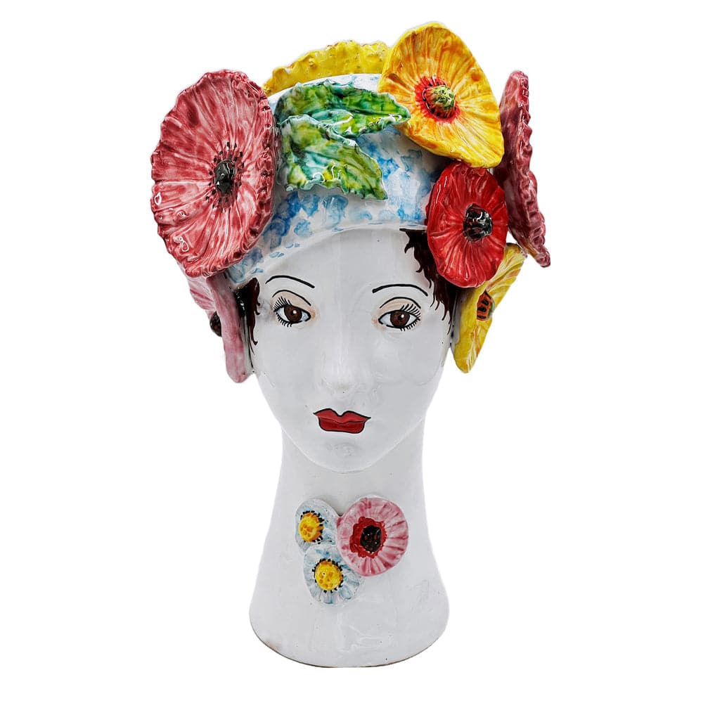 Ceramic Head Vase-ABIGAILS-ABIGAILS-233023-VasesFlowers Decor-Large-14-France and Son