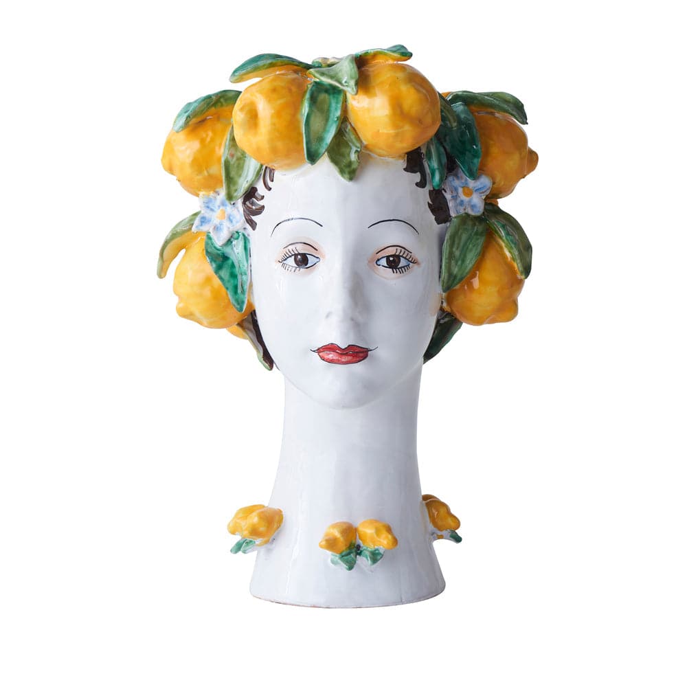 Ceramic Head Vase-ABIGAILS-ABIGAILS-233004-VasesLemon Decor-Large-6-France and Son