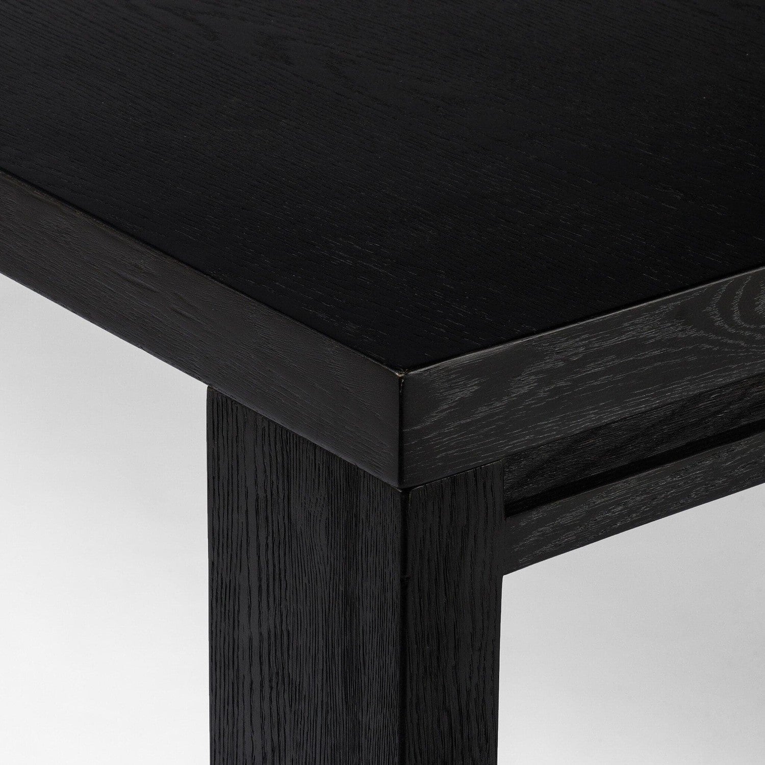 Millie Dining Table - Drifted Matte Black Veneer