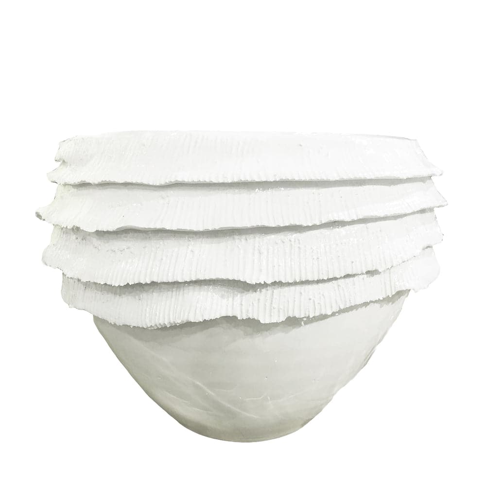 Fringe Bowl, White-ABIGAILS-ABIGAILS-233015-Bowls-1-France and Son