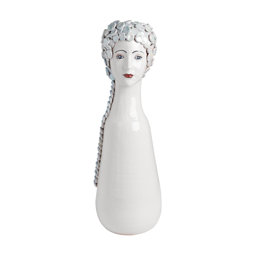 Tall Head Ceramic Vase-ABIGAILS-ABIGAILS-233020-VasesBottoni-9.5"D x 26.5"H-6-France and Son