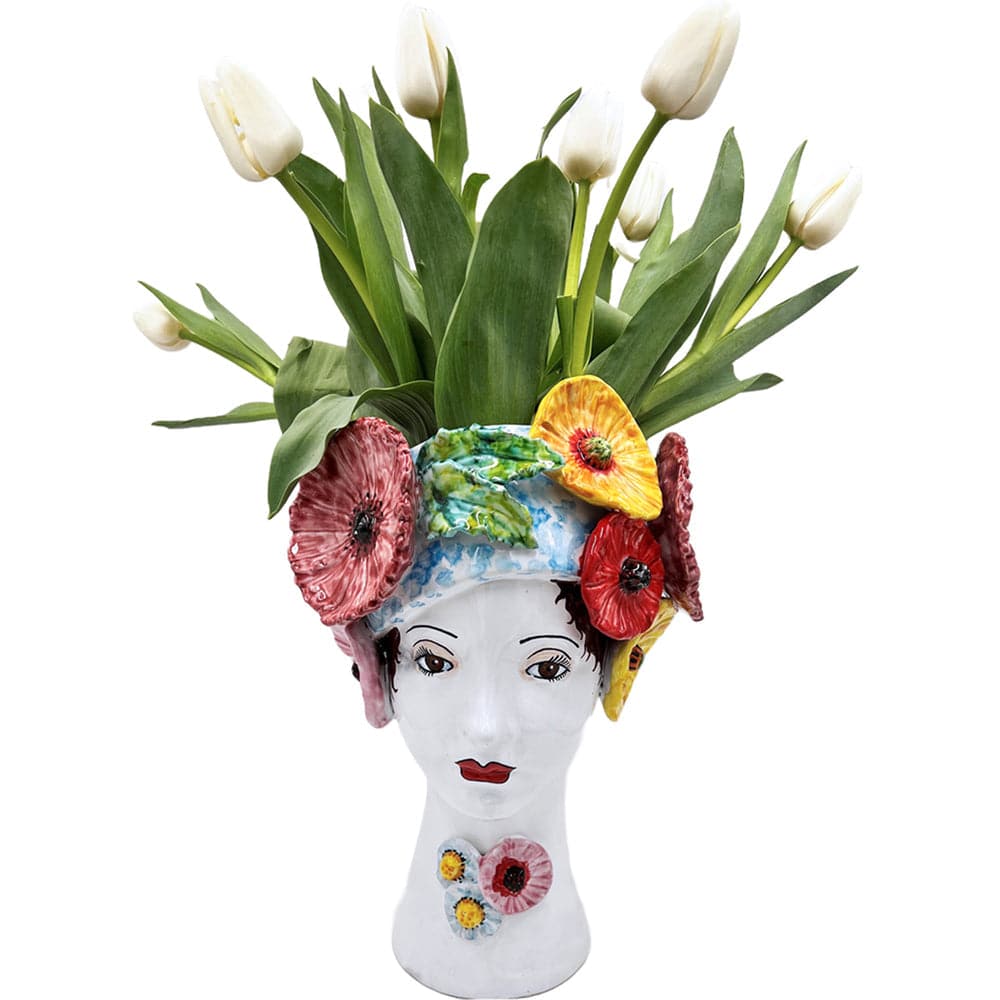 Ceramic Head Vase-ABIGAILS-ABIGAILS-233001-VasesPersimmon Decor-Large-17-France and Son