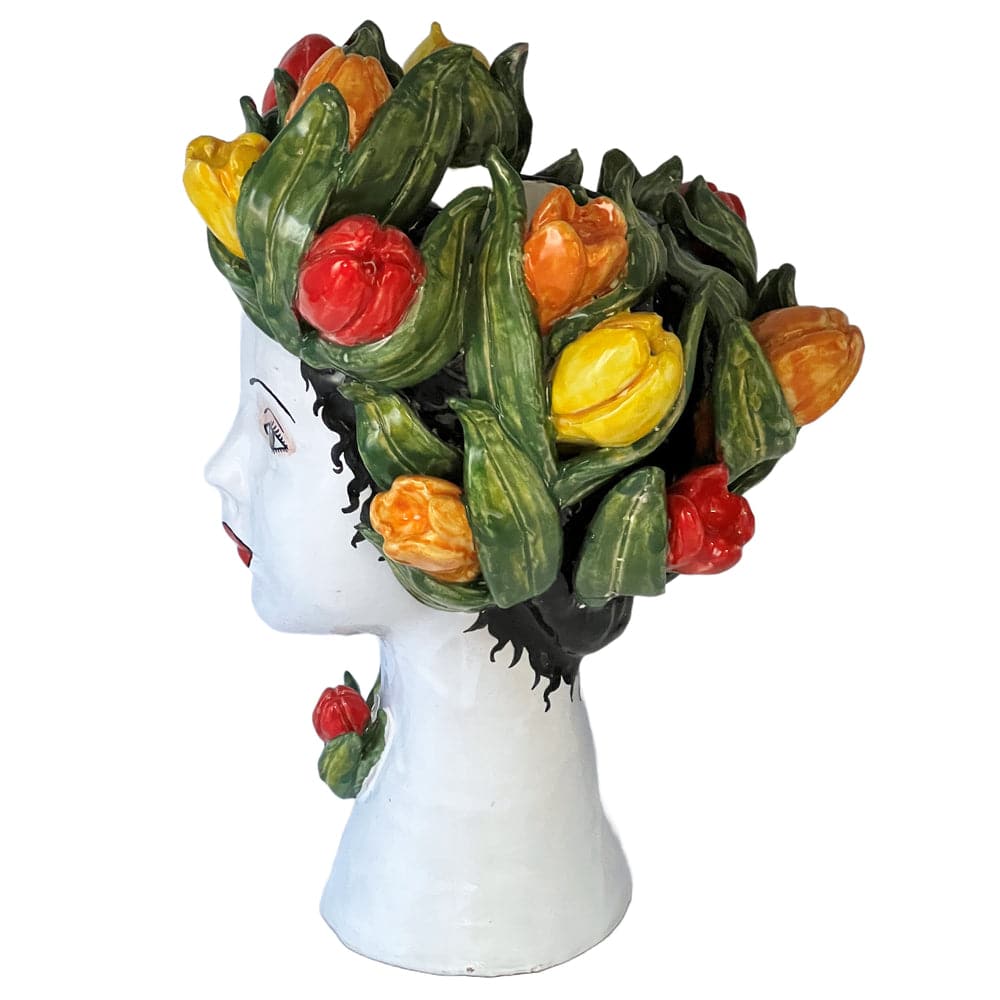 Ceramic Head Vase-ABIGAILS-ABIGAILS-233001-VasesPersimmon Decor-Large-19-France and Son