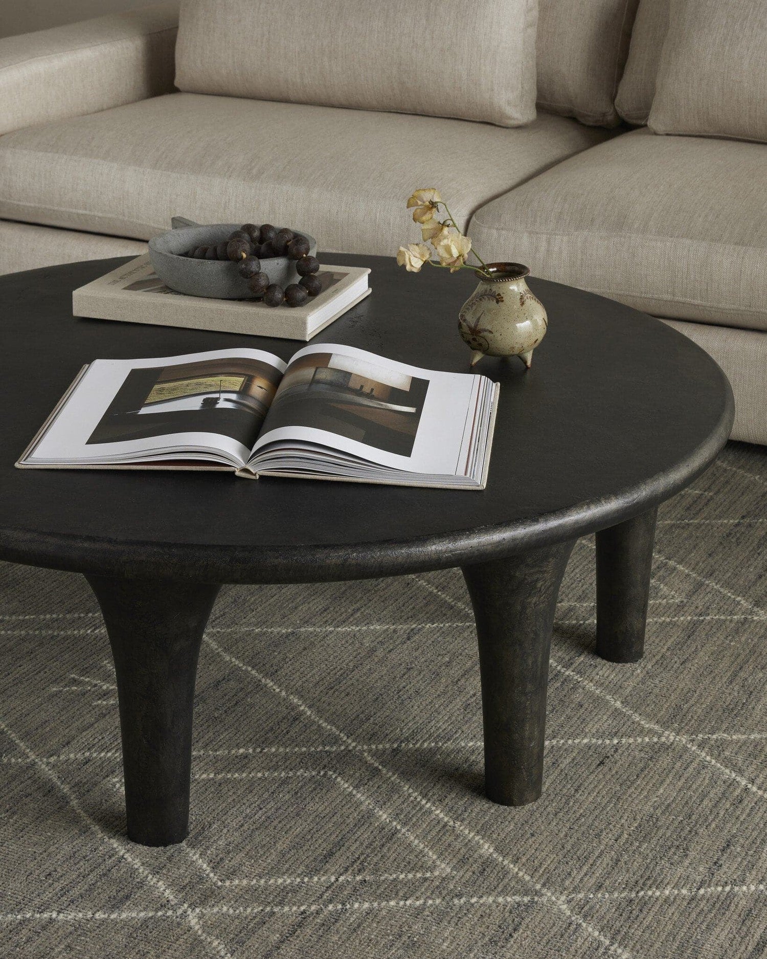 Kelden Coffee Table - Raw Black