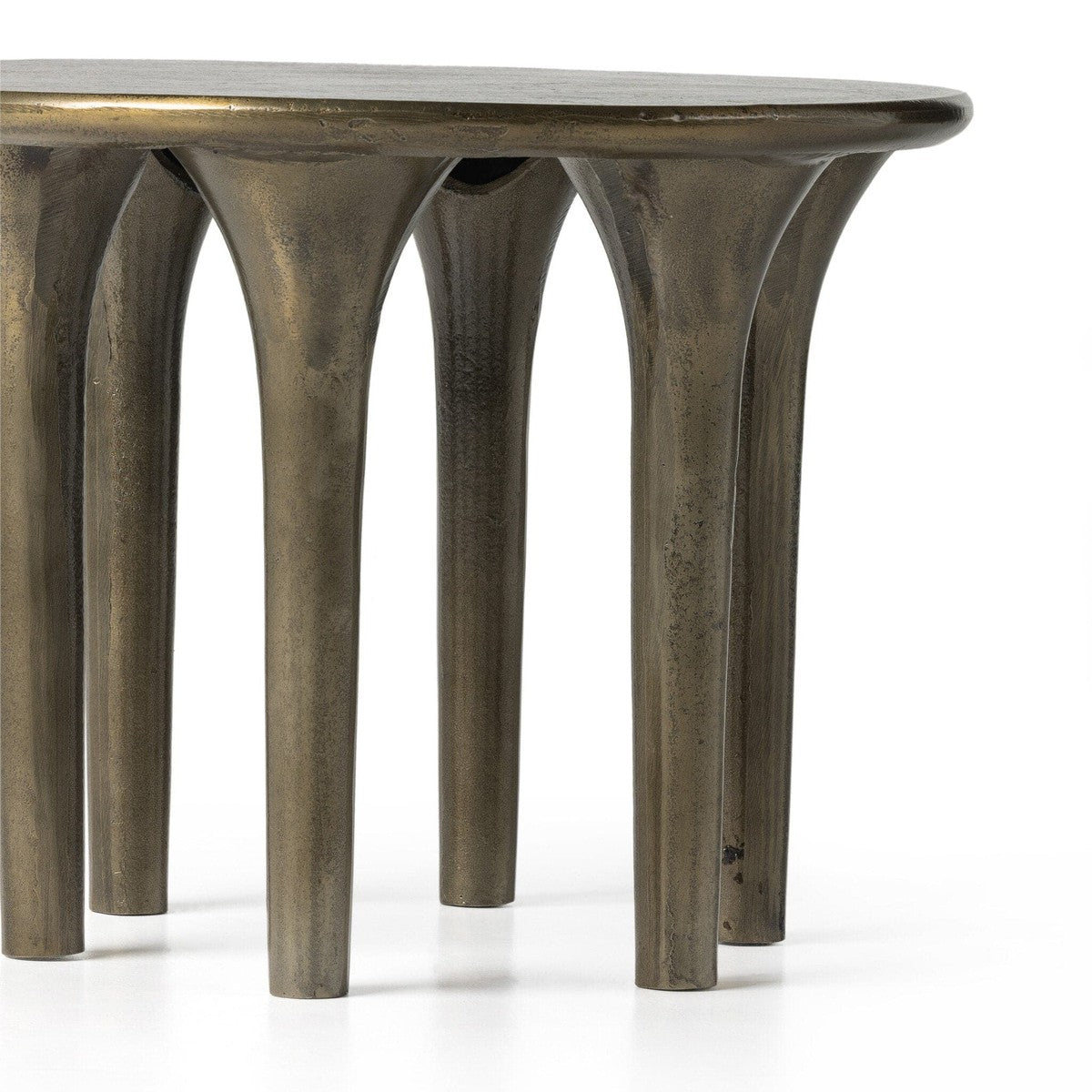 Kelden End Table - Aged Bronze