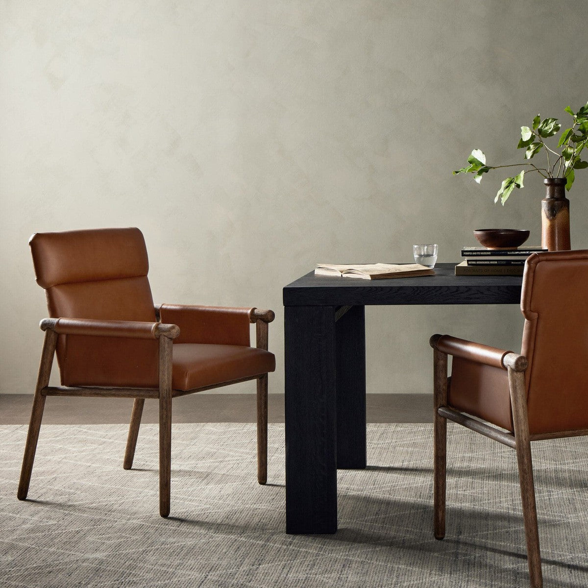 Almada Dining Armchair - Valencia Camel