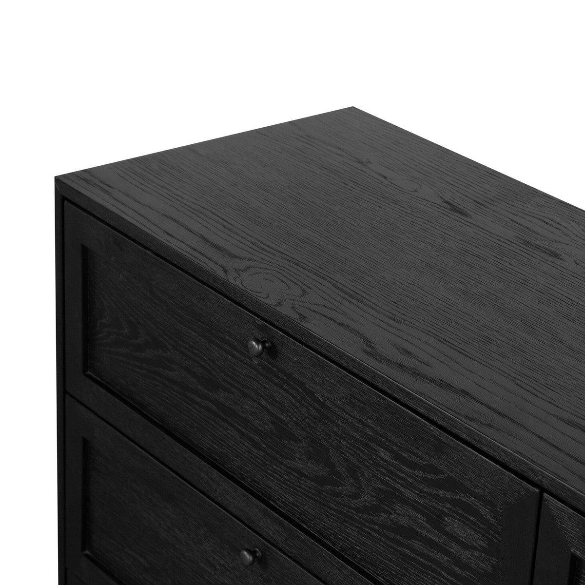 Millie 9 Drawer Dresser - Drifted Matte Black Veneer