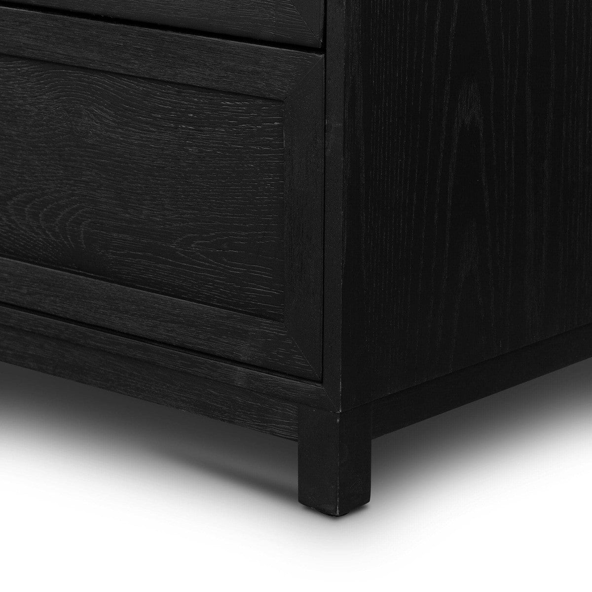 Millie 9 Drawer Dresser - Drifted Matte Black Veneer