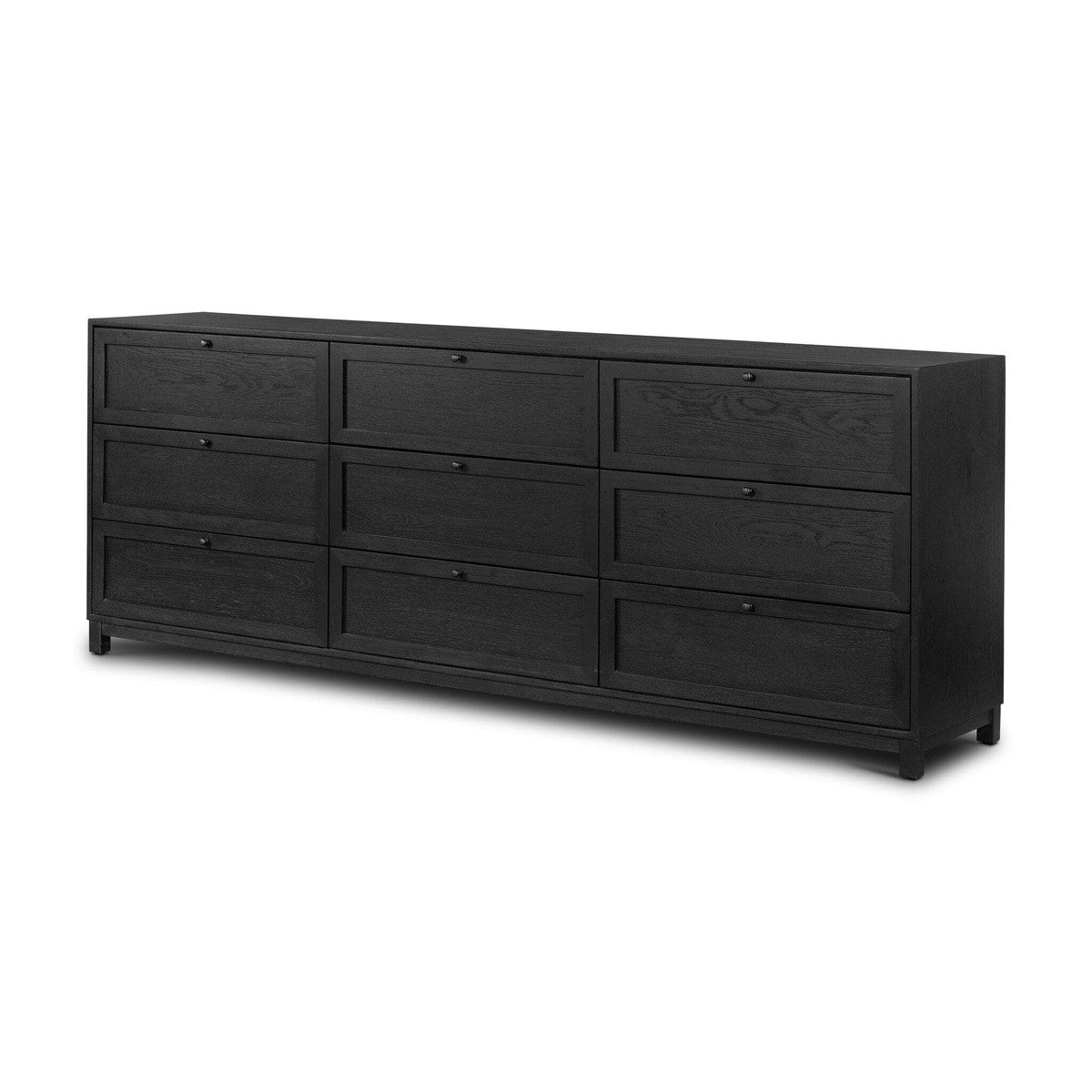 Millie 9 Drawer Dresser - Drifted Matte Black Veneer