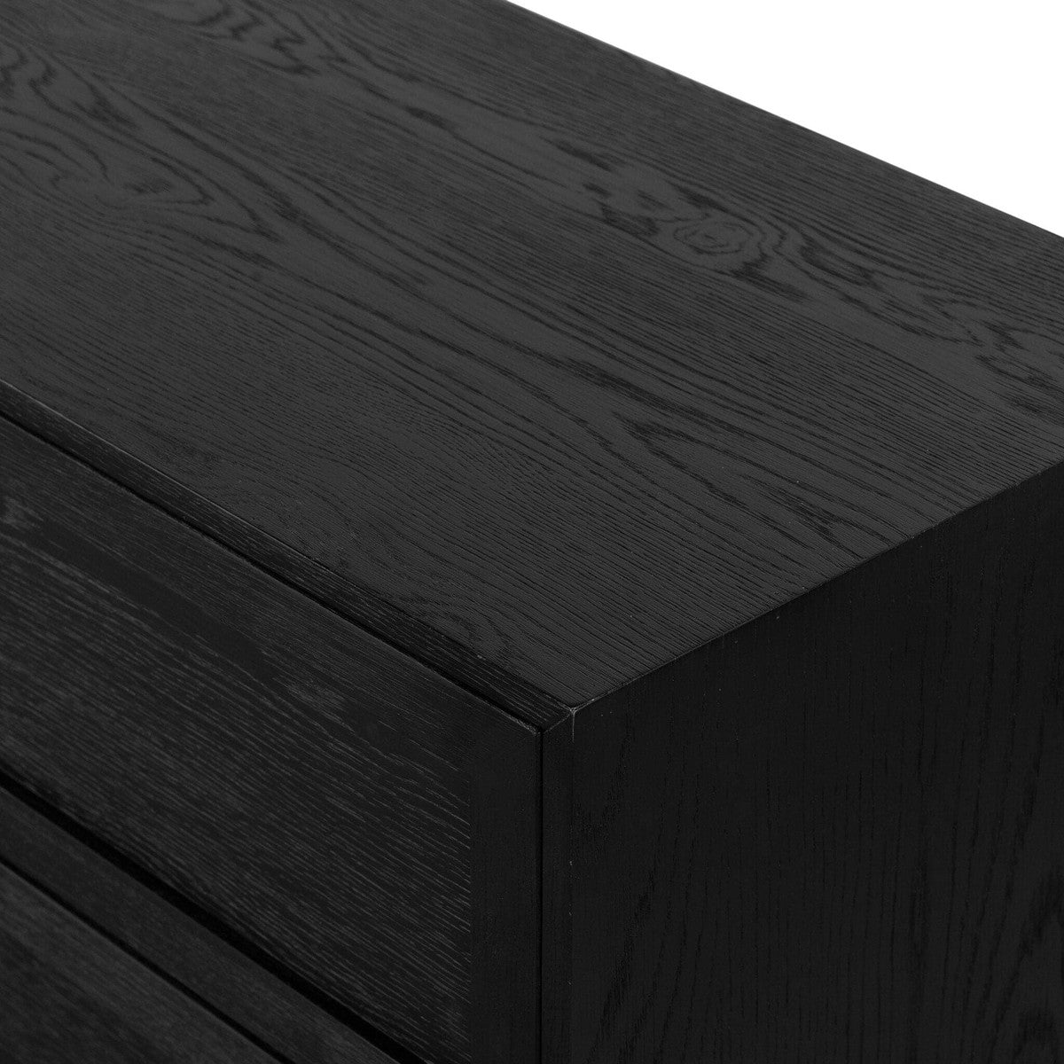 Millie 6 Drawer Dresser - Drifted Matte Black Veneer