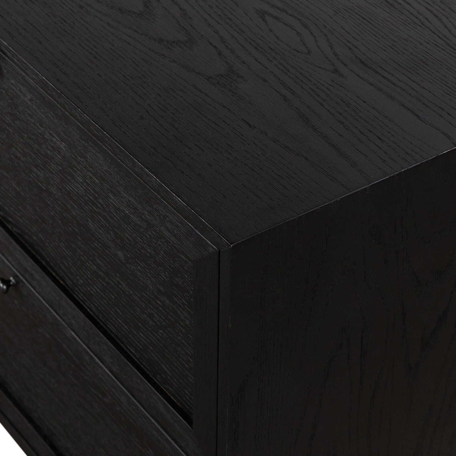 Millie Nightstand - Drifted Matte Black Veneer