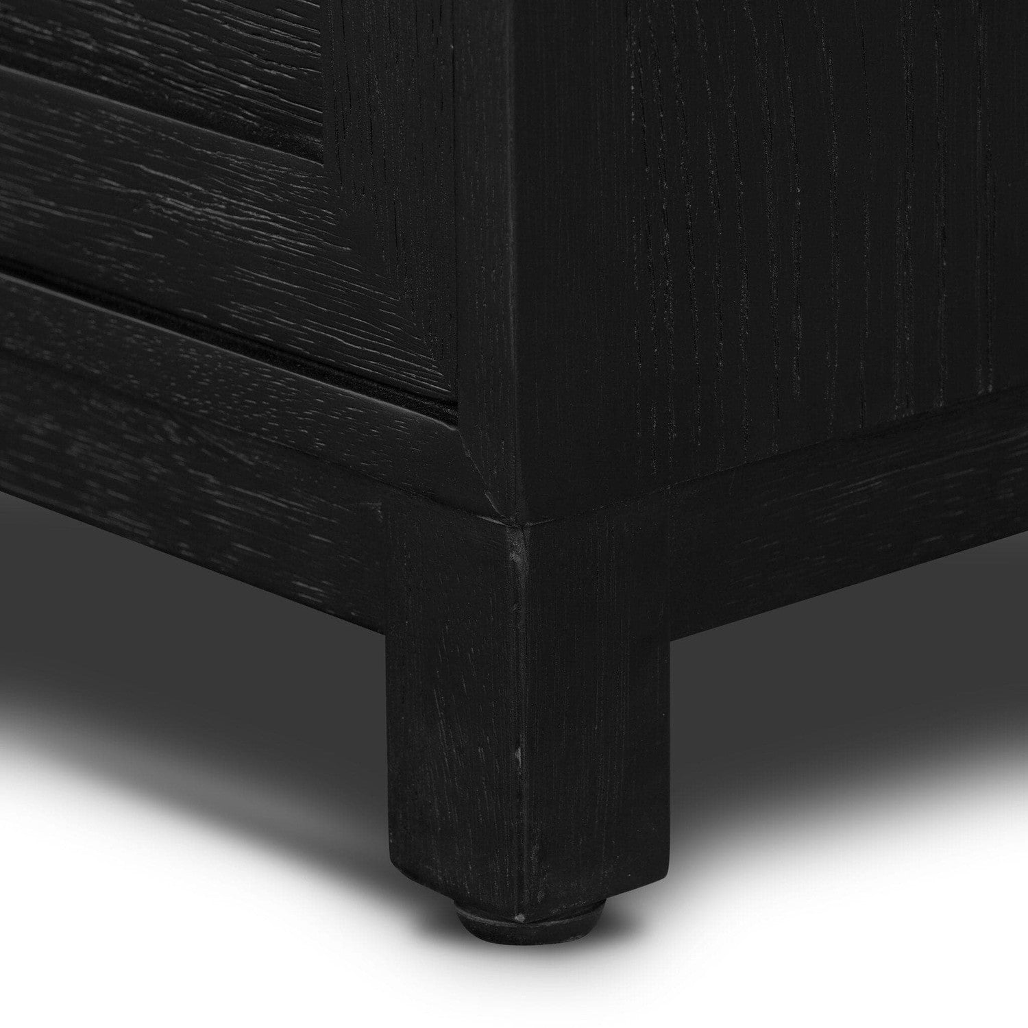 Millie Nightstand - Drifted Matte Black Veneer