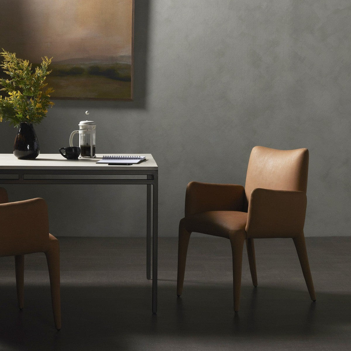 Monza Dining Armchair - Heritage Camel