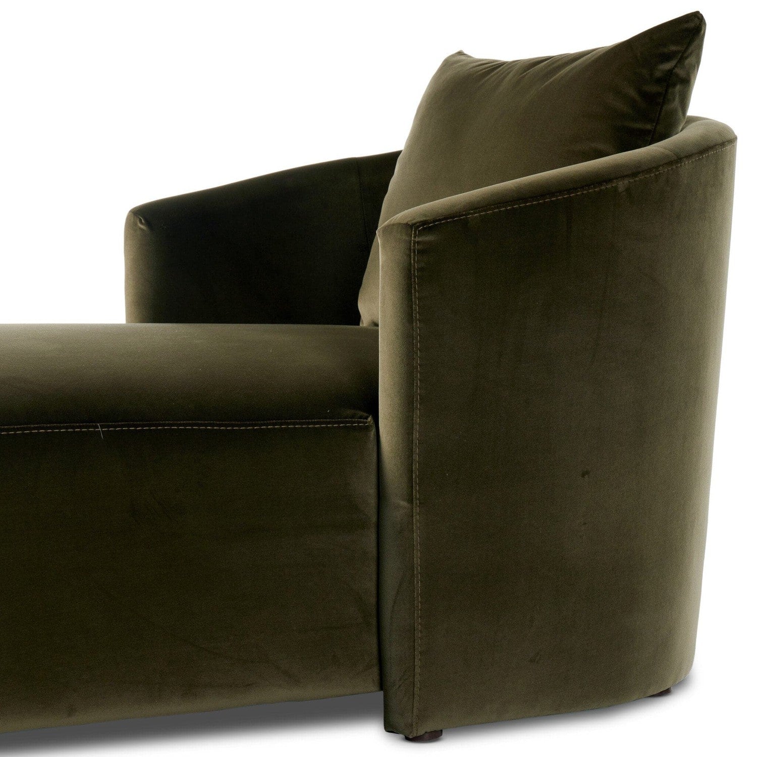 Farrah Chaise Lounge - Surrey Olive