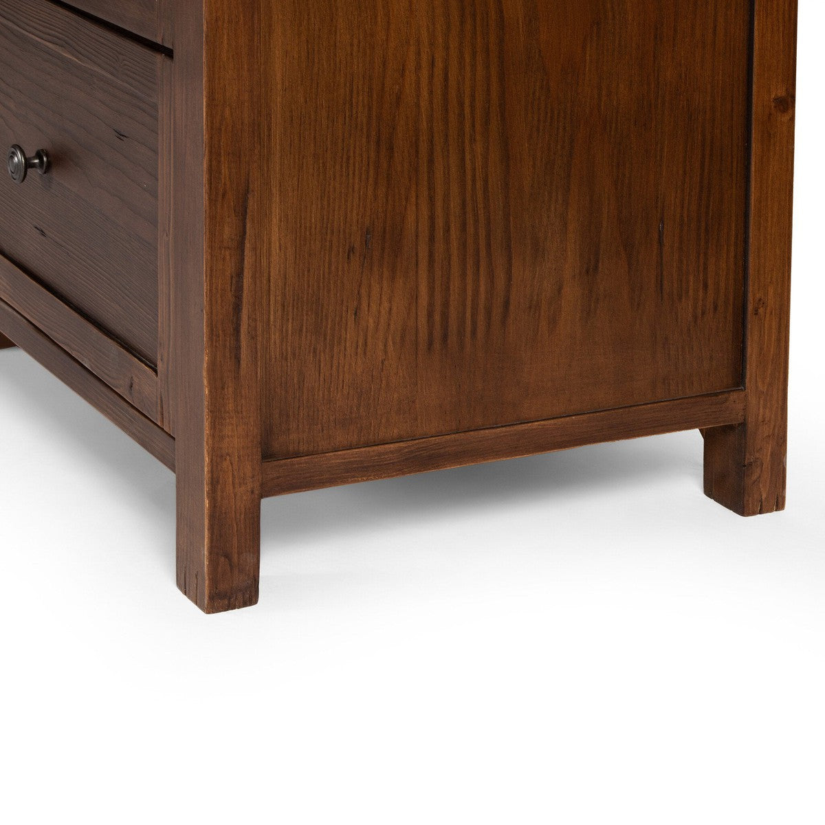 Gaines Media Console - Aged Pine - Brown, Copper