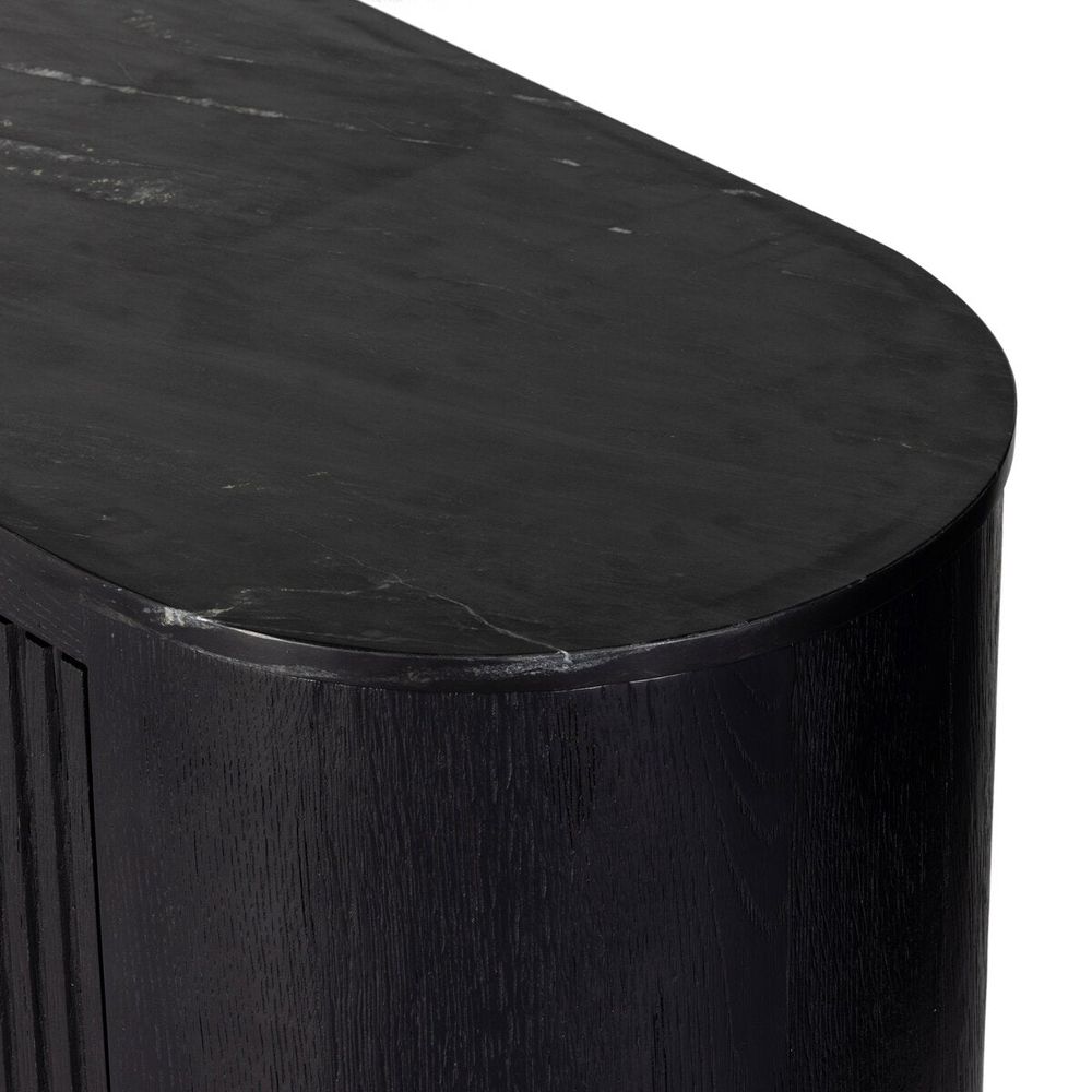 Domenico Media Console - Black Oak