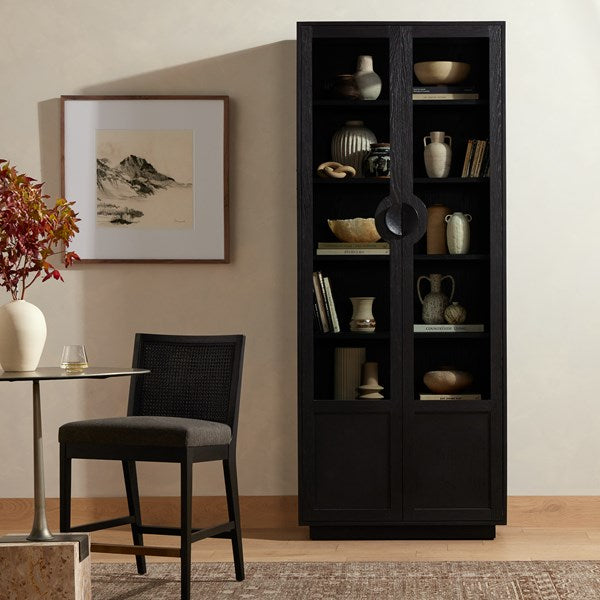 Coraline Cabinet - Brushed Ebony Oak-Four Hands-FH-233571-001-Bookcases & Cabinets-2-France and Son