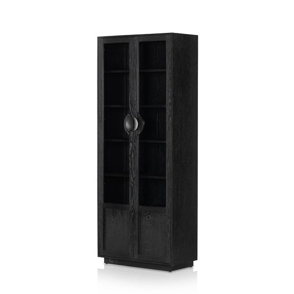 Coraline Cabinet - Brushed Ebony Oak-Four Hands-FH-233571-001-Bookcases & Cabinets-1-France and Son