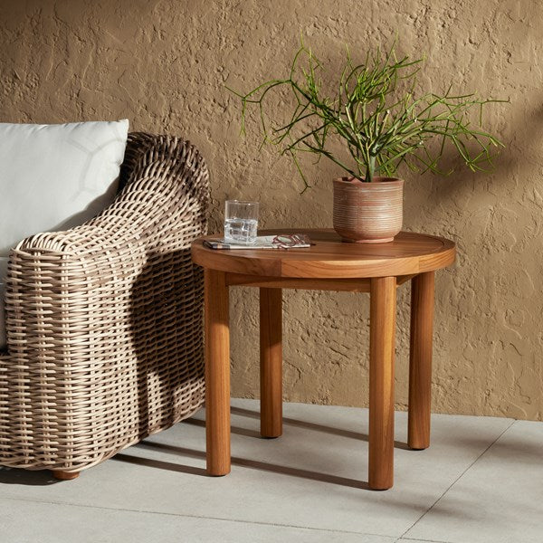 Messina Outdoor End Table-Four Hands-FH-233668-002-Outdoor Side Tables-2-France and Son