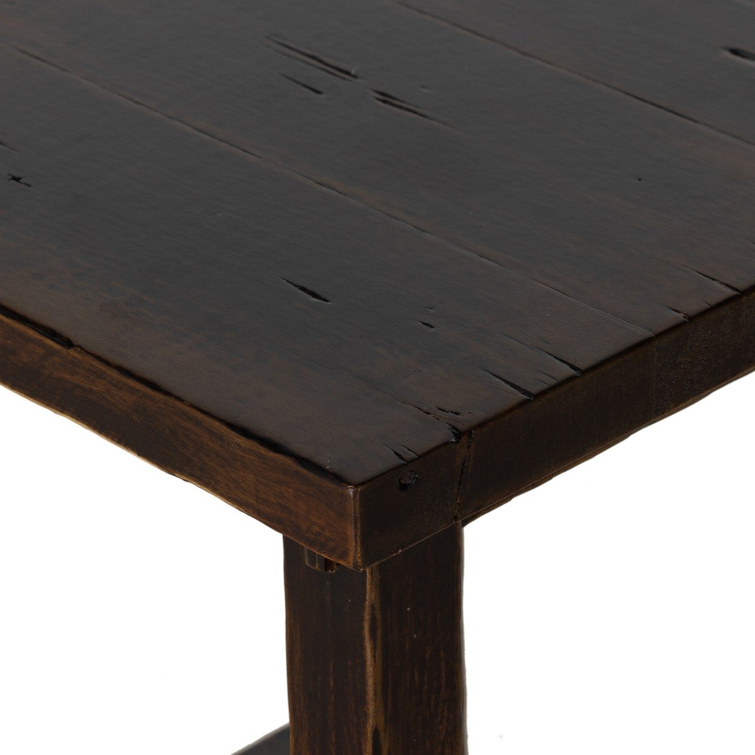 Rinda End Table - Distressed Walnut