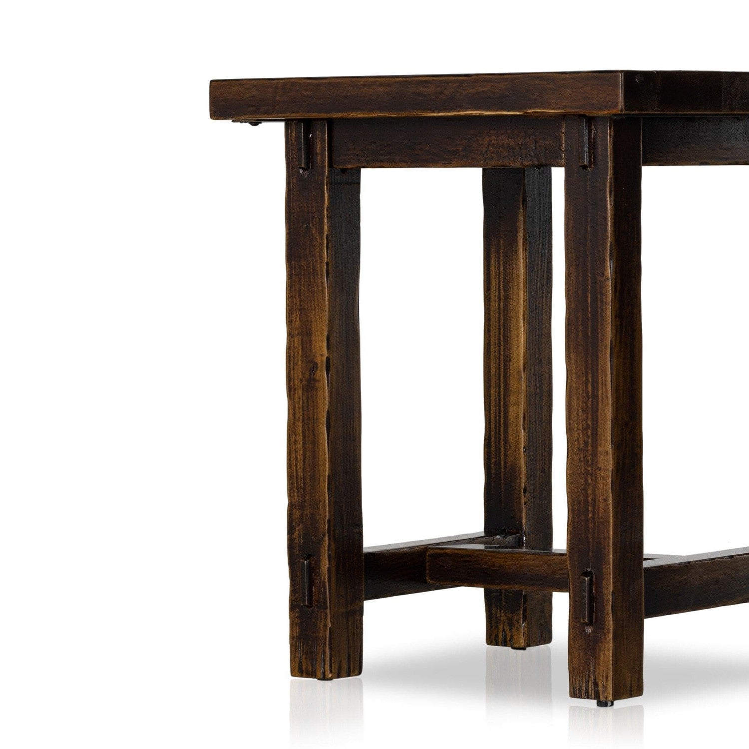 Rinda End Table - Distressed Walnut