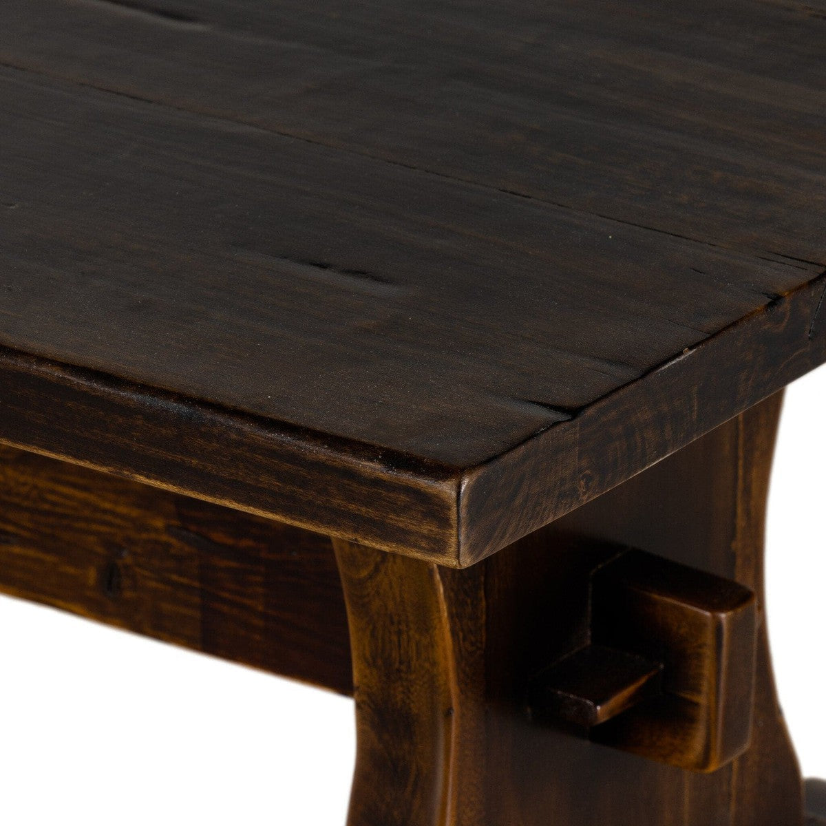 Trestle Coffee Table - Distressed Walnut