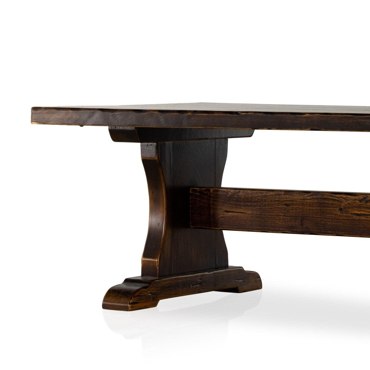 Trestle Coffee Table - Distressed Walnut