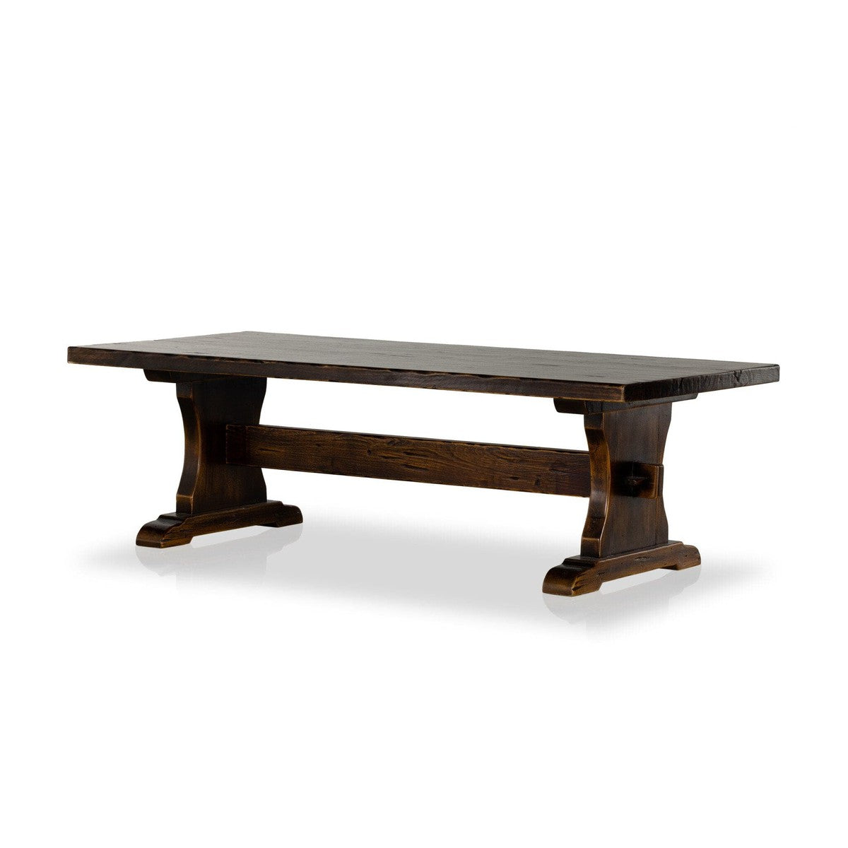 Trestle Coffee Table - Distressed Walnut