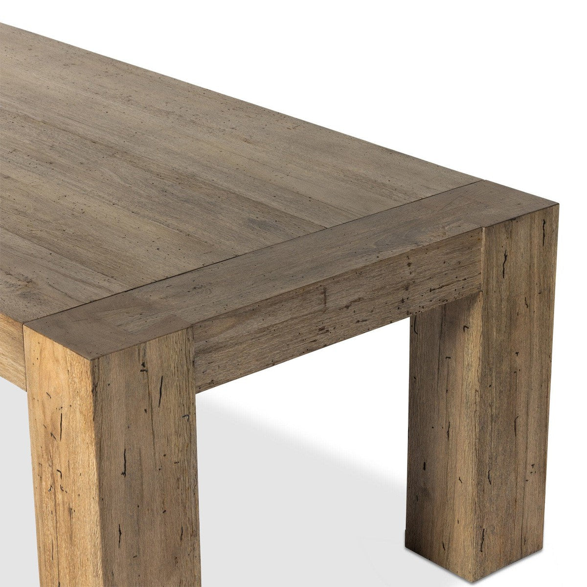 Abaso Dining Table - Rustic Wormwood Oak