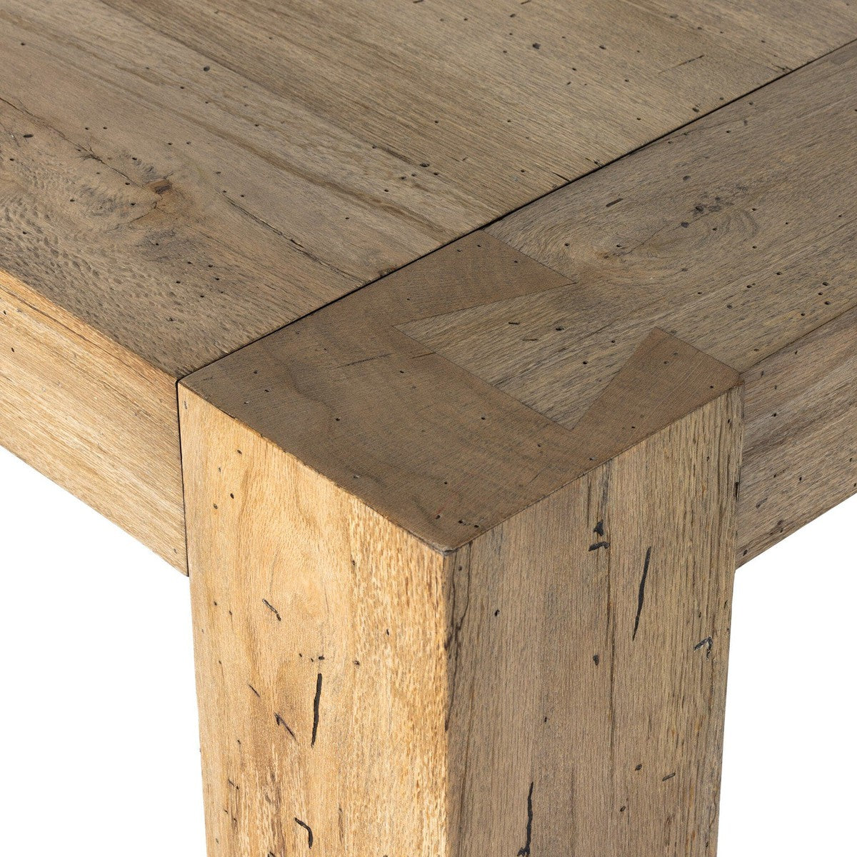 Abaso Dining Table - Rustic Wormwood Oak