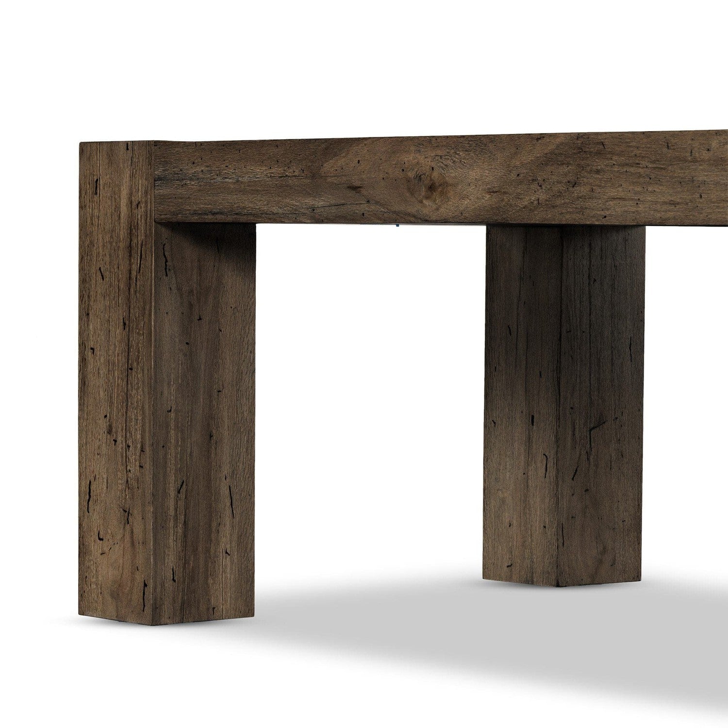 Abaso Dining Table - Ebony Rustic Wormwood Oak