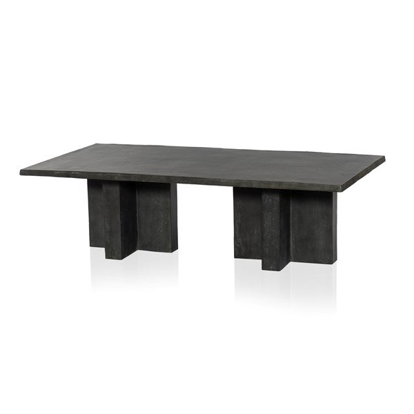 Terrell Outdoor Coffee Table-Aged Grey-Four Hands-FH-234216-001-Outdoor Coffee Tables-1-France and Son