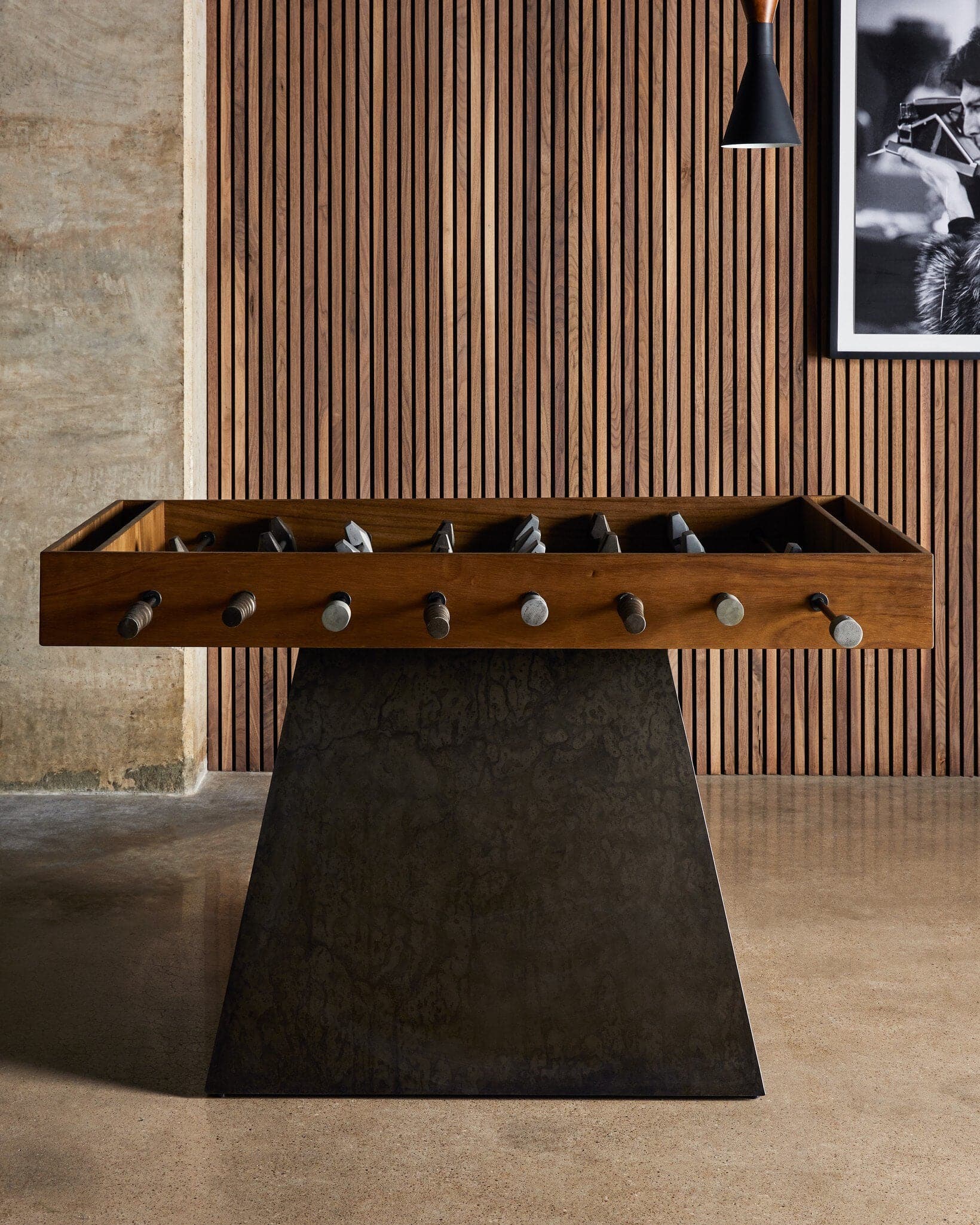 Foosball Table - Aged Metal