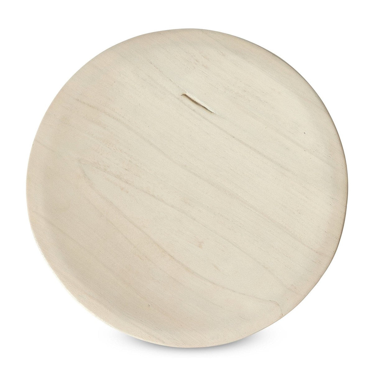 Zuri Round Outdoor End Table - Ivory Teak