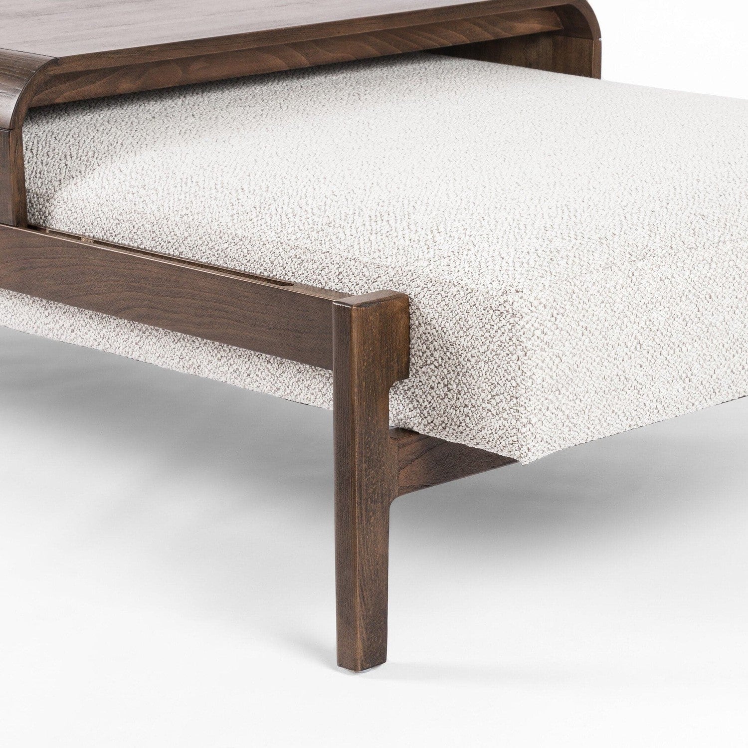 Fawkes Rectangle Ottoman - Brunswick Pebble