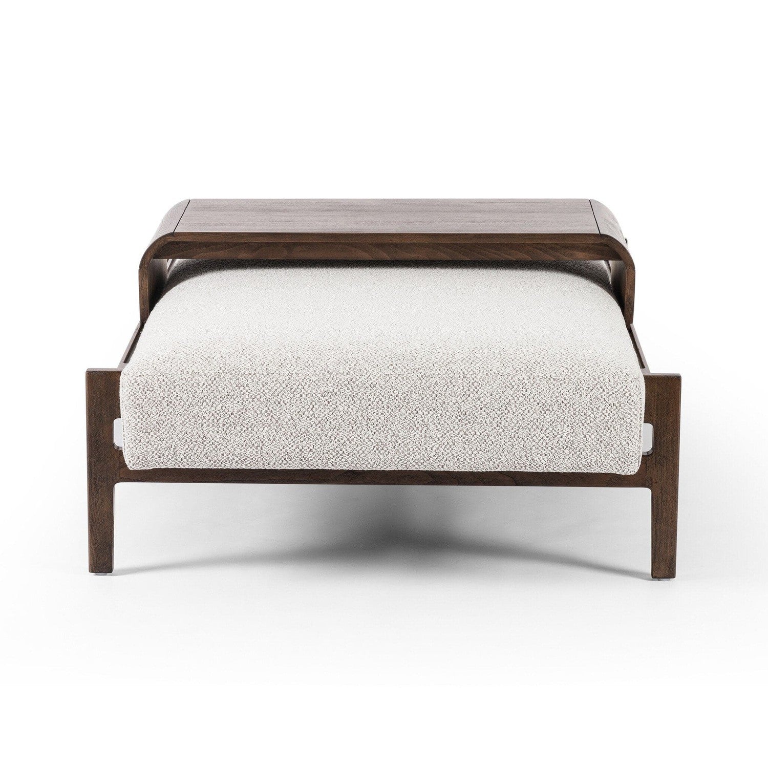 Fawkes Rectangle Ottoman - Brunswick Pebble