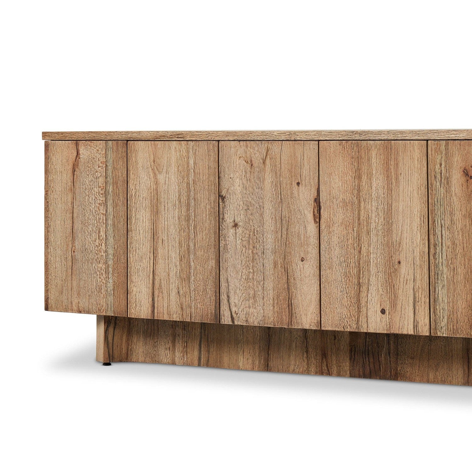 Brinton Media Console - Rustic Oak Veneer