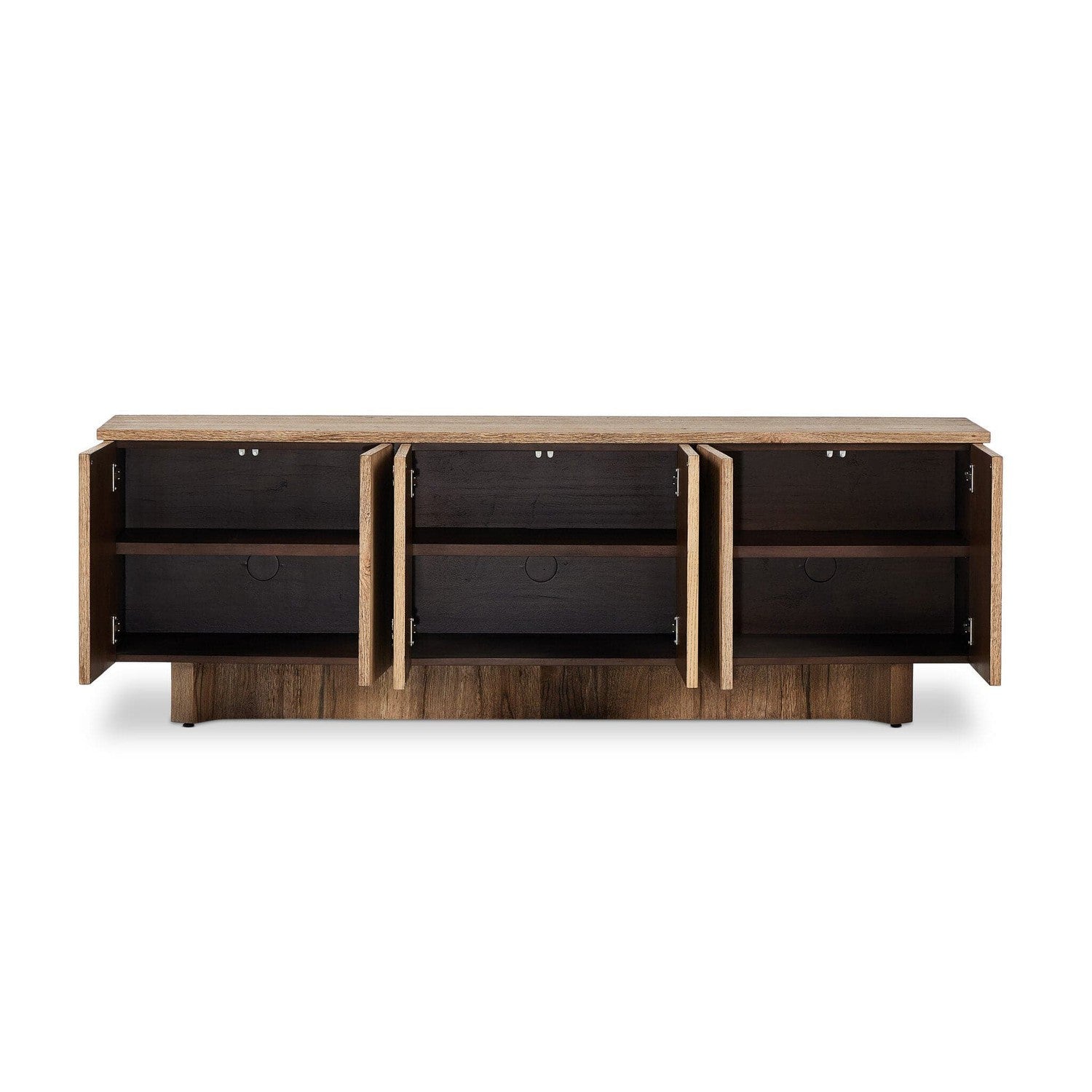 Brinton Media Console - Rustic Oak Veneer