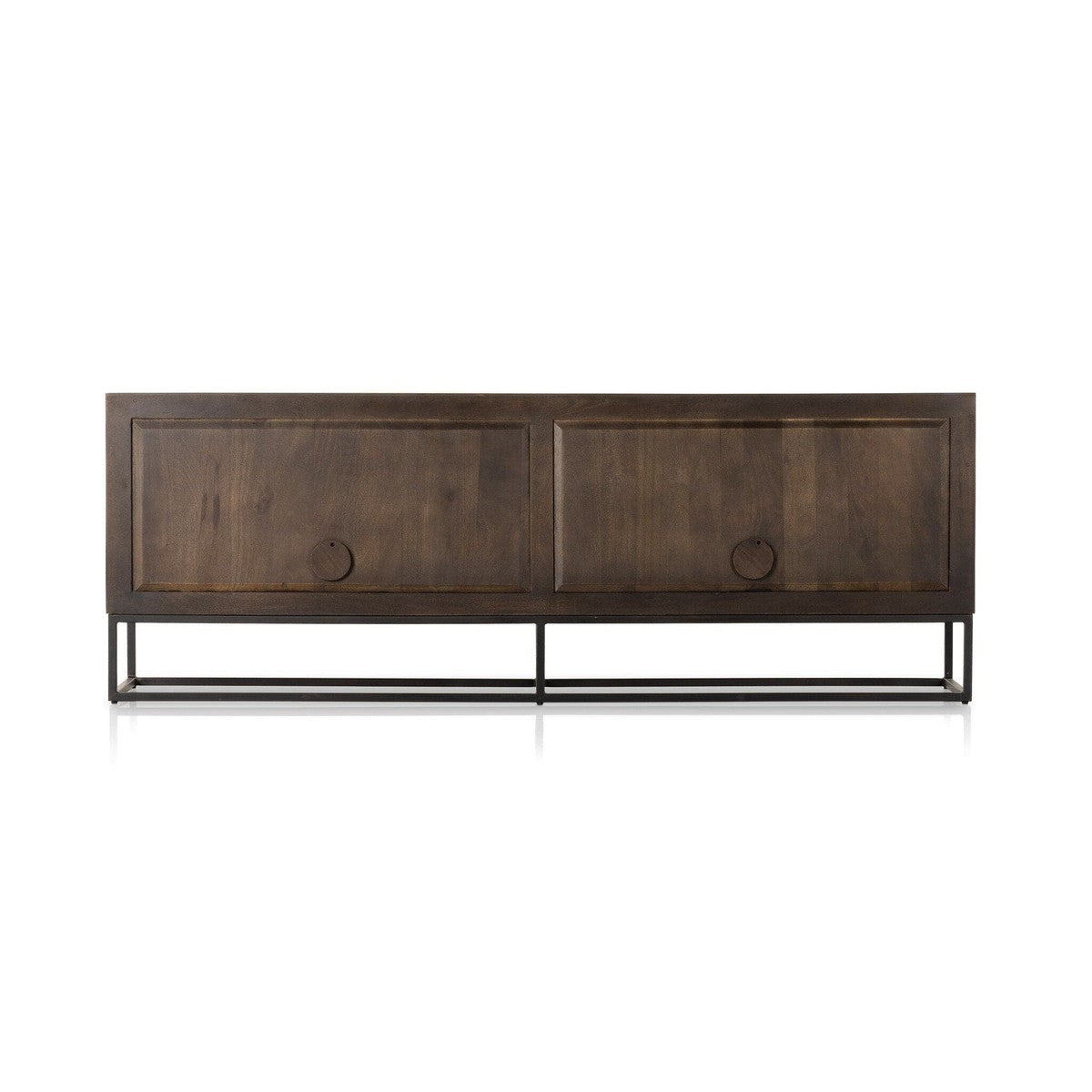 Kelby Closed Media Console - Gunmetal