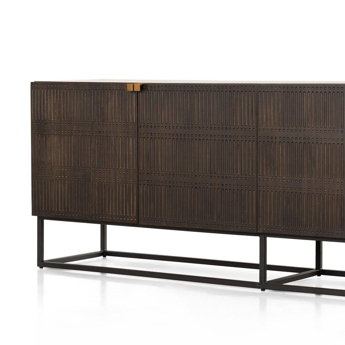 Kelby Closed Media Console - Gunmetal